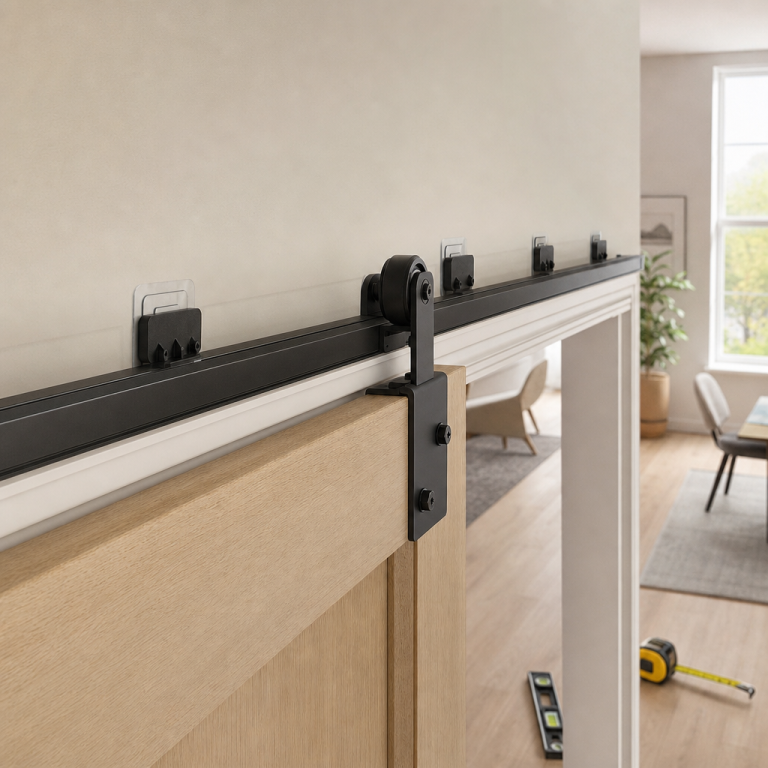 Installer un rail pour porte coulissante sans percer : solutions et conseils