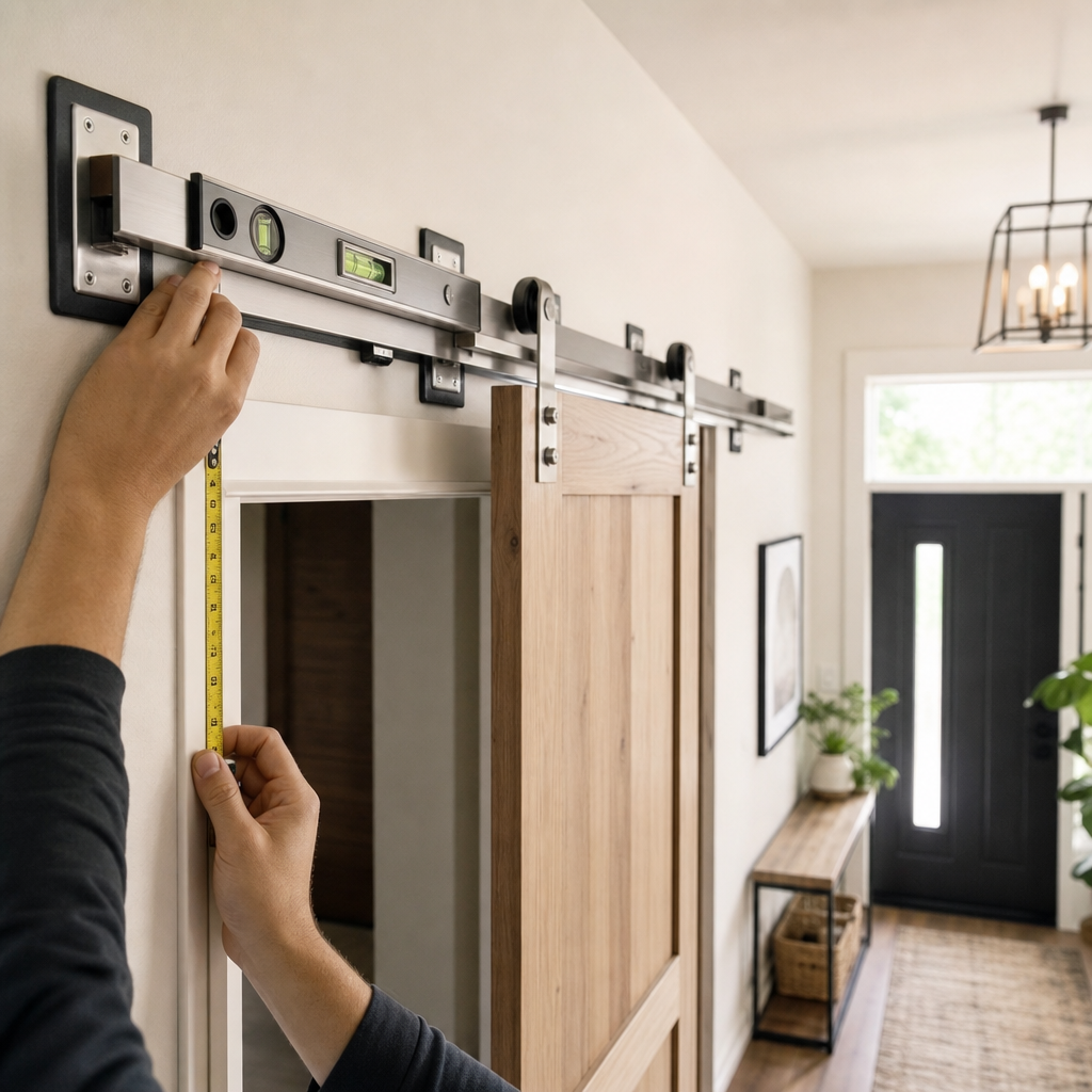 Installer un rail pour porte coulissante sans percer : solutions et conseils